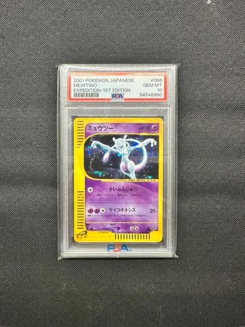 Pokémon Mewtwo Holo JAP 118 PSA pokemon kaart, Enlèvement ou Envoi