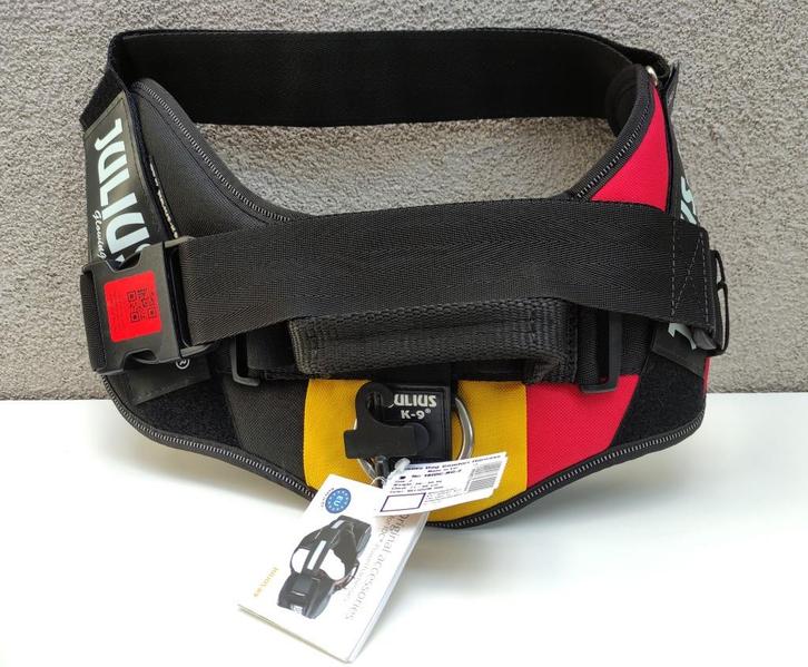Julius-K9 IDC Powerharnas-Belgium Flag Size 2/XL, Dieren en Toebehoren, Hondenhalsbanden en Penningen, Nieuw, Ophalen of Verzenden