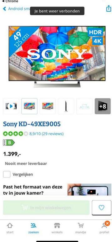 Sony 4k tv met hersteling nodig lees aandachtig  beschikbaar voor biedingen
