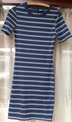 Blauw-wit gestreepte jurk van H&M maat 38, Kleding | Dames, Jurken, Gedragen, Blauw, Maat 38/40 (M), H&M