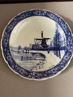 Antiek Delfts Blauw wandbord 40 cm, Enlèvement