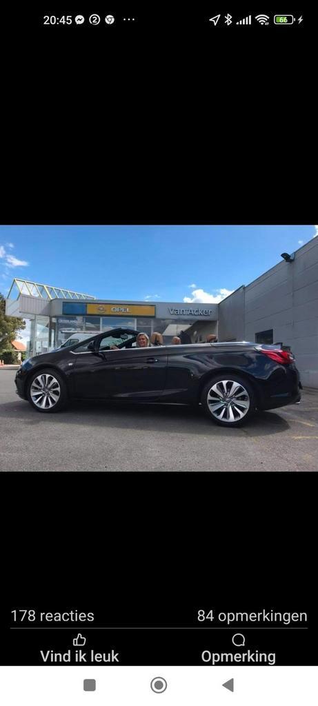 Opel Cascada Cosmo 1.6 Turbo Cabriolet, Autos, Opel, Particulier, Cascada, Noir, Noir, Enlèvement