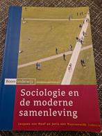 Sociologie en de moderne samenleving, Livres, Société, Enlèvement, Utilisé, Jacques Van Hoof en Joris van Ruysseveldt