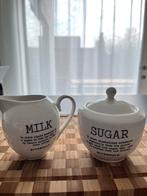 Melk en suiker-set Riverdale, Huis en Inrichting, Keuken | Servies, Ophalen, Overige typen, Nieuw, Overige stijlen