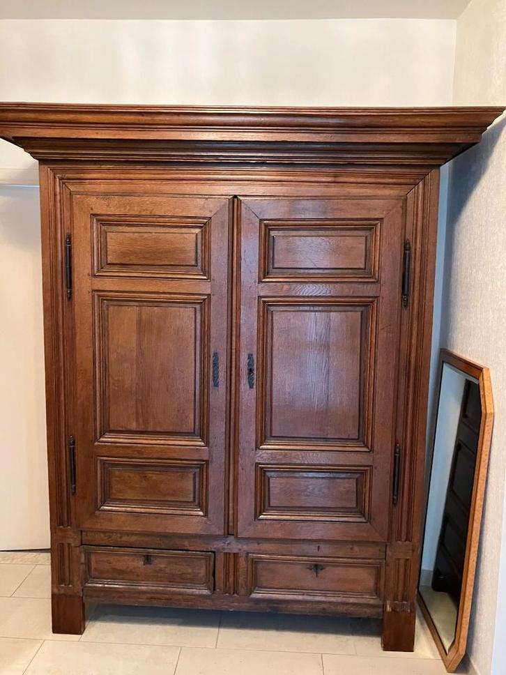 Prachtige antieke kast in eik, Antiek en Kunst, Antiek | Meubels | Kasten, Ophalen