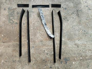 Zwarte hoogglans interieurlijsten set BMW 5-Serie E39 beschikbaar voor biedingen