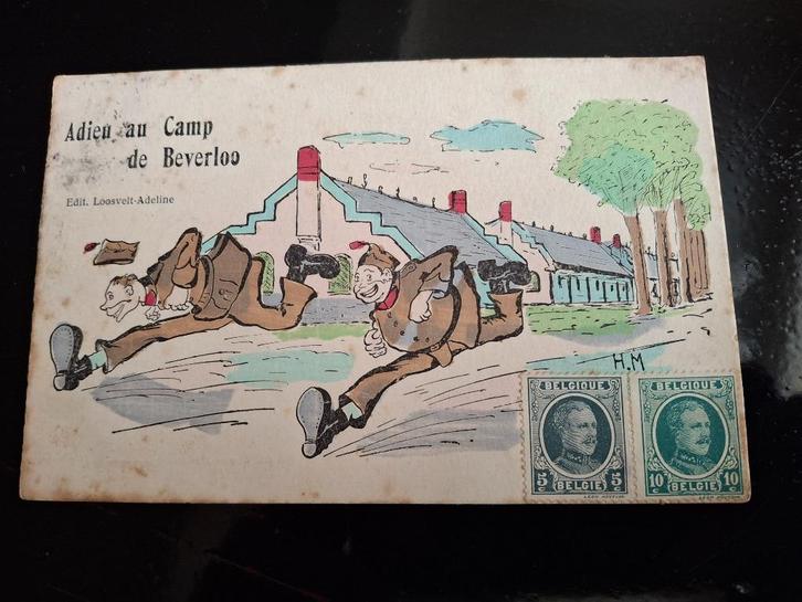 belgisch militairia postkaarten Kamp van Beverlo, Verzamelen, Militaria | Algemeen, Landmacht, Foto of Poster, Verzenden