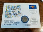 postzegel + token 1992 Europa, Ophalen of Verzenden