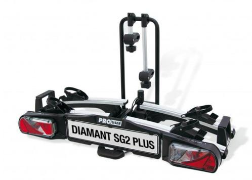 Pro-User Diamant SG2 Plus - E-Bike Fietsendrager - Garantie, Auto diversen, Fietsendragers, Nieuw, Trekhaakdrager, 2 fietsen, Brede banden