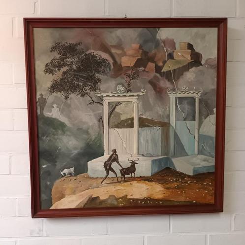 Dries van den Broeck (1923-1995) - olieverf opo doek - Rotsl, Antiek en Kunst, Kunst | Schilderijen | Klassiek, Ophalen