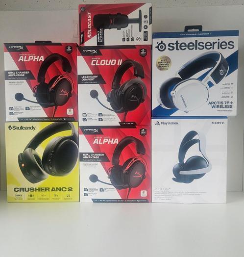Gaming headset-Steelseries-Hyperx-Skullcandy-Splinternieuw!, Computers en Software, Headsets, Zo goed als nieuw, Gaming headset
