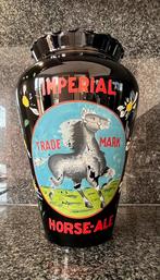 Zeldzame opaline vaas met text van imperial HORSE-ALE, Verzamelen, Overige merken, Overige typen, Gebruikt, Ophalen of Verzenden