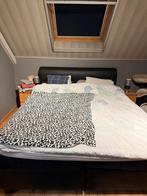 Zwarte boxspring, Huis en Inrichting, Ophalen, Gebruikt, Zwart, Tweepersoons