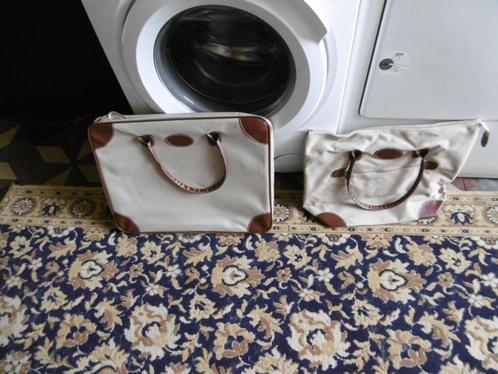 valiesje en handtas, zo goed als nieuw, Handtassen en Accessoires, Koffers, Zo goed als nieuw, Zacht kunststof, 50 tot 60 cm, Minder dan 35 cm