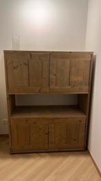 Kast steigerhout met deurtjes, Huis en Inrichting, Ophalen, Met deur(en), 100 tot 150 cm, Zo goed als nieuw
