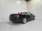 Audi A5 Cabrio 2.0 TDI - GPS - Airco - Goede Staat! 1Ste Ei, 4 cilinders, Cabriolet, 0 kg, Zwart