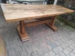 oude verweerde eiken Spaanse tafel 200 cm, Huis en Inrichting, Tafels | Eettafels, Ophalen, Gebruikt