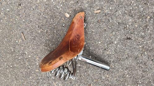Brooks fietszadel in leder, Fietsen en Brommers, Fietsen | Oldtimers, Ophalen