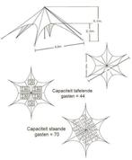 Te huur Witte Starshade 1300 PRO tent verhuur, Tuin en Terras, Ophalen of Verzenden, Gebruikt
