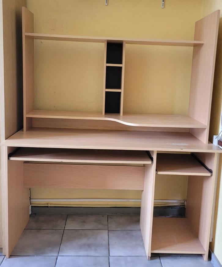 Meuble bureau informatique, Maison & Meubles, Armoires | Meubles ordinateur, Utilisé, 120 à 170 cm, 120 à 170 cm, 40 à 80 cm, Enlèvement