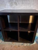 Ikea Kallax open kast, zwart-bruin, Huis en Inrichting, Ophalen, Gebruikt, Minder dan 150 cm, Minder dan 100 cm