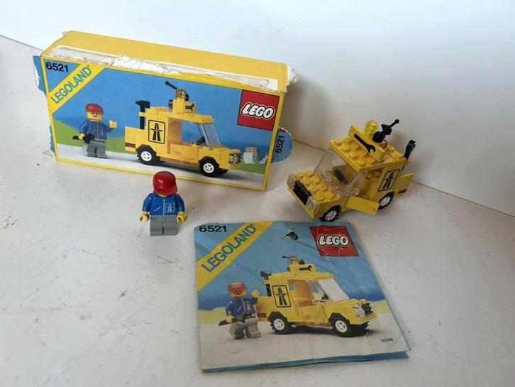 Lego Legoland - Emergency Repair Truck - 6521, Kinderen en Baby's, Speelgoed | Duplo en Lego, Gebruikt, Lego, Complete set, Ophalen of Verzenden