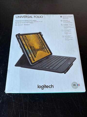 Logitech Universal Folio Keyboard Case 9-10 Inch (Frans) beschikbaar voor biedingen