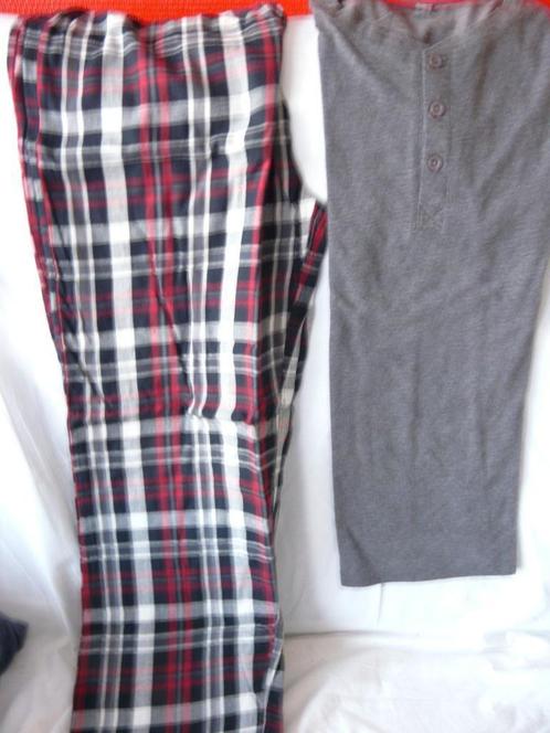 herenpyama's  shirt met lange mouwen + broek maat M, Vêtements | Hommes, Pyjamas, Porté, Taille 48/50 (M), Enlèvement
