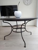 Tafel met marmeren blad + 2 stoelen Vincent Sheppard, Huis en Inrichting, Tafels | Eettafels, Ophalen, Overige materialen, Rond