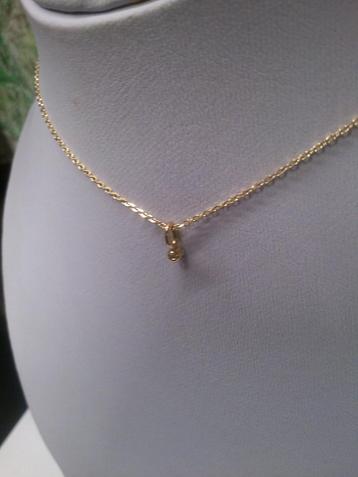 hanger met briljant 18kt geelgoud beschikbaar voor biedingen