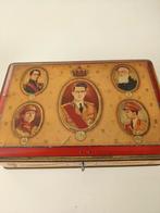 Blikken doos met Belgische koningen, Collections, Boîte en métal, Comme neuf, Enlèvement ou Envoi