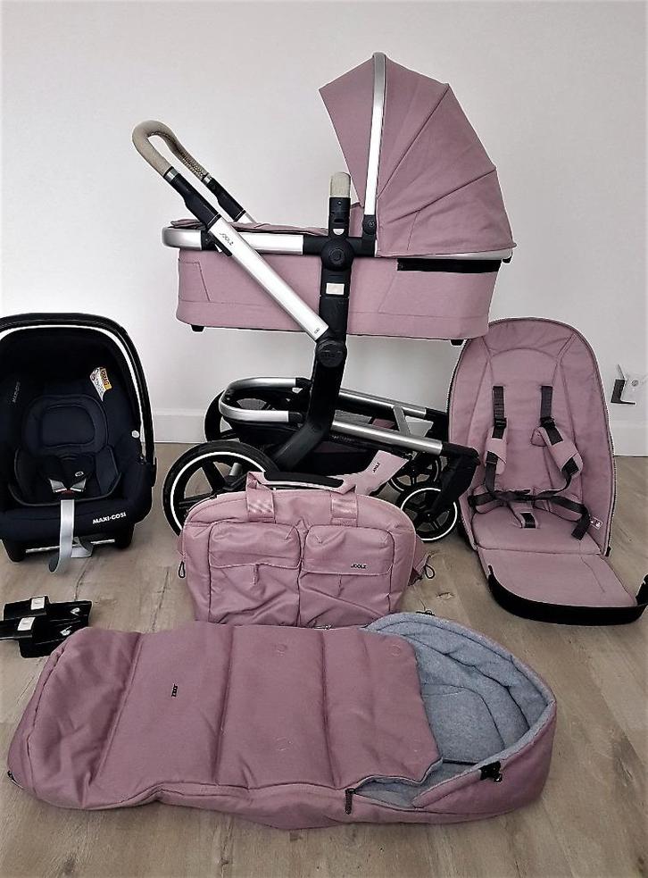 Joolz day+ premium pink met accessoires, Kinderen en Baby's, Kinderwagens en Combinaties, Kinderwagen, Maxi-Cosi, Met autostoeltje
