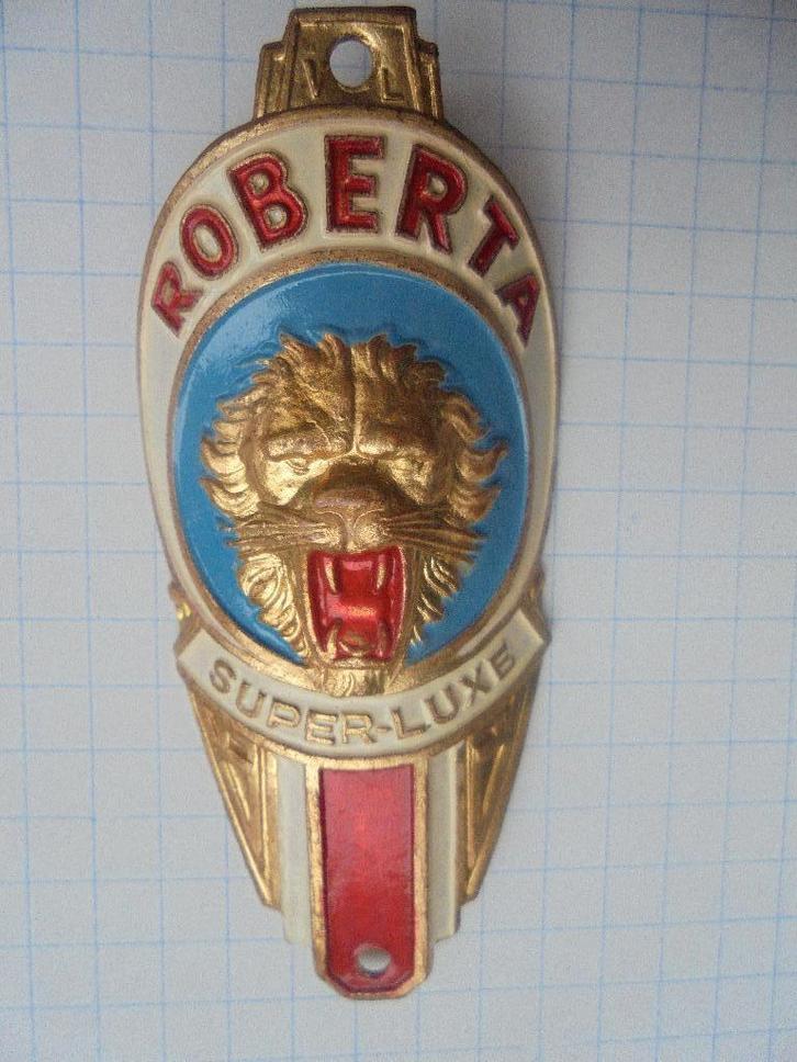 plaque de vélo emaillee Roberta Super-Luxe Nouveau, Antiquités & Art, Antiquités | Email, Enlèvement ou Envoi