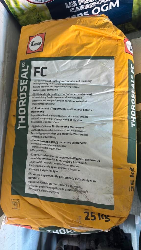 Thoroseal FC - cementgebaseerde waterdichting, Doe-het-zelf en Bouw, Overige Doe-Het-Zelf en Bouw, Nieuw, Ophalen