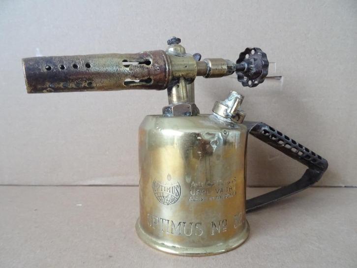 Antieke brander soldeerbrander Barthel NO 321 benzinebrander, Antiek en Kunst, Antiek | Gereedschap en Instrumenten, Ophalen of Verzenden