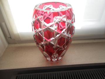 Vase rouge Val St-Lambert signé, Enlèvement