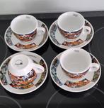 Limited Edition Naivo 2001 Rombouts 4 tassen/4 bordjes, Ophalen of Verzenden, Zo goed als nieuw