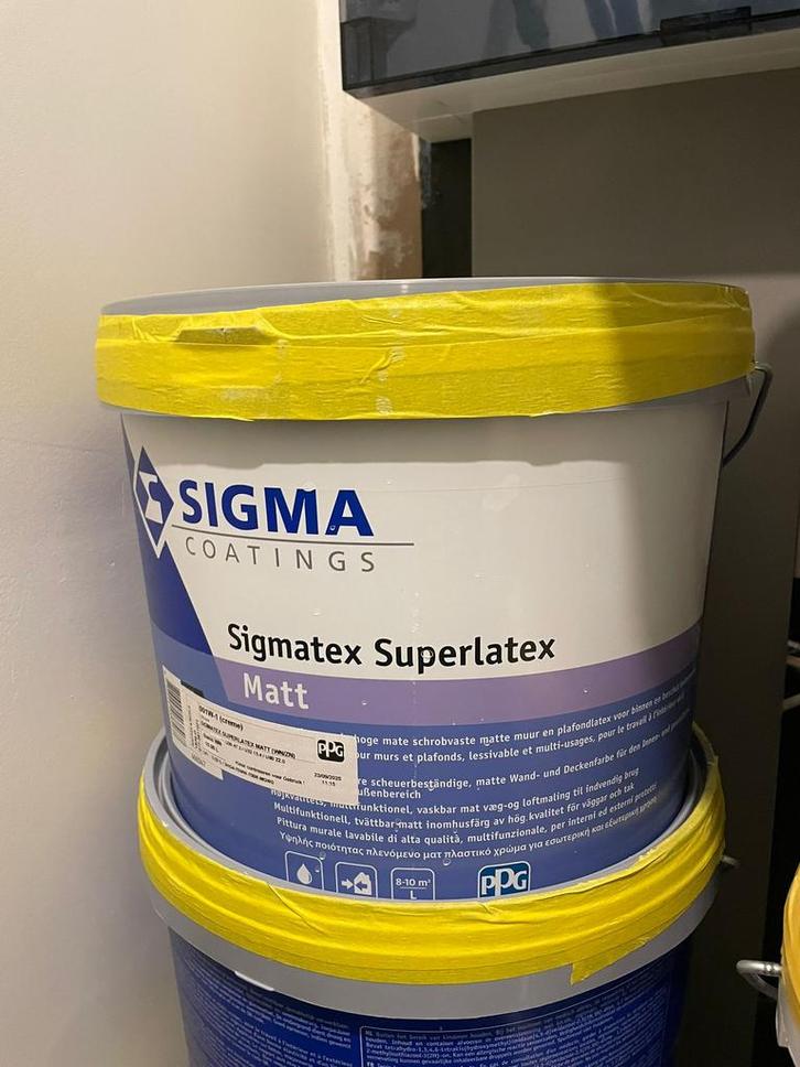 Primer (Einza), verf (Sigma) en antischimmel verf (Sigma), Doe-het-zelf en Bouw, Verf, Beits en Lak, Nieuw, Verf, Ophalen