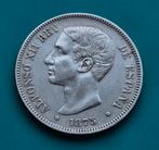 Spain  5 Pesetas  1875. Alfonso XII, Ophalen of Verzenden, Munten