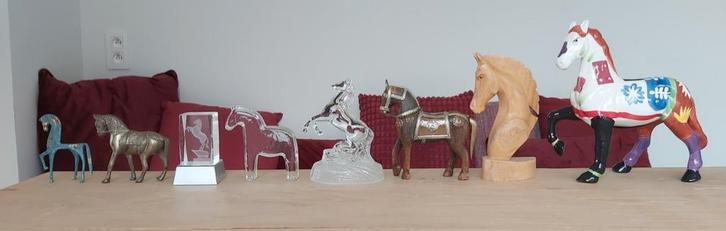 Lot van 8 paardenbeeldjes vr verzamelaar, Verzamelen, Dierenverzamelingen, Zo goed als nieuw, Ophalen of Verzenden