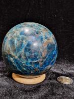 Schitterende Blauwe Apatiet Bol - 8 cm - 1.150 g !, Ophalen of Verzenden, Mineraal