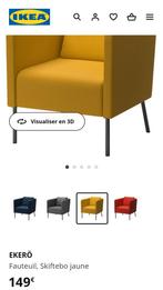 2 x Ikea Ekerö jaunes comme neufs !, Maison & Meubles, Fauteuils, Comme neuf, Enlèvement