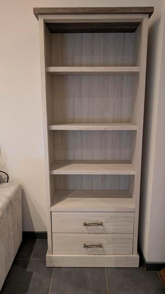 Set landelijke boekenkast & tv-meubel, Huis en Inrichting, Kasten | Boekenkasten, Ophalen