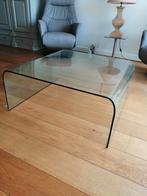 Glazen Italian design salontafel Fiam, Huis en Inrichting, Tafels | Salontafels, Ophalen, Glas