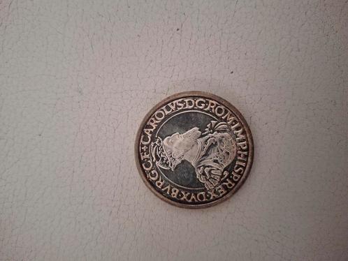zilveren 5 ecu munt België uit 1987, Postzegels en Munten, Penningen en Medailles, Zilver, Ophalen of Verzenden