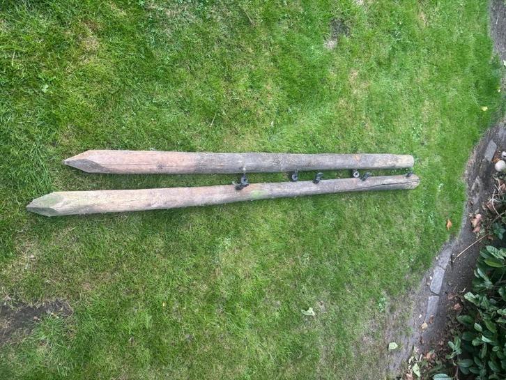 Houten Palen te koop, Tuin en Terras, Palen, Balken en Planken, Gebruikt, Palen, 180 tot 250 cm, Ophalen