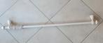 Barre en bois blanche pour tenture, Ophalen, 100 tot 150 cm, Wit, Bois