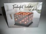 Theelicht houder voor 4 waxinelichtjes. Spiegelglas. Nieuw, Huis en Inrichting, Ophalen of Verzenden, Nieuw
