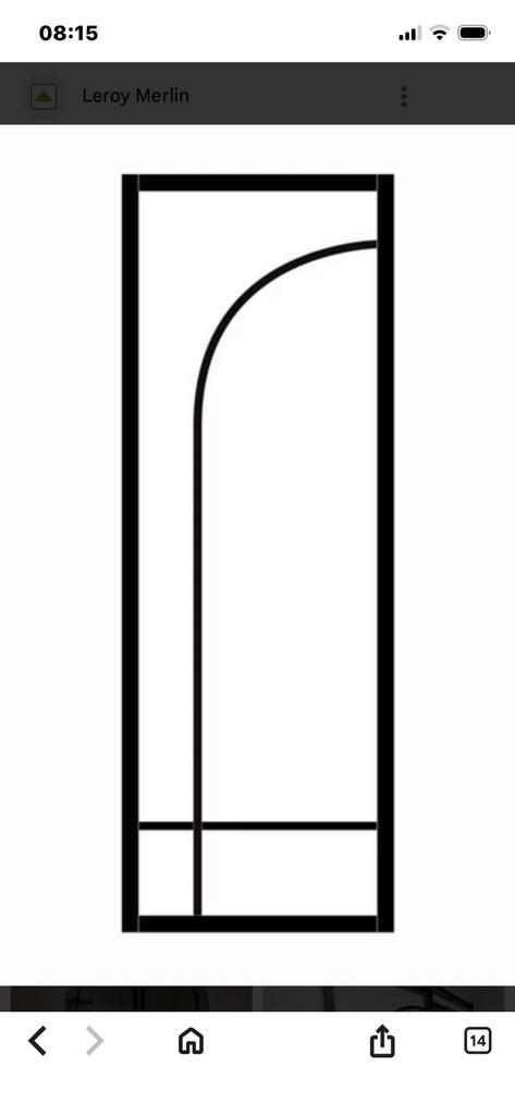 Porte style atelier ( art deco ), Doe-het-zelf en Bouw, Raamkozijnen en Schuifdeuren, Nieuw, Aluminium, Ophalen