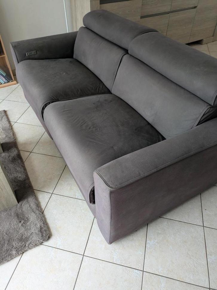 Electrische zetel 2 zit, Maison & Meubles, Fauteuils, Utilisé, Tissus, 125 cm ou plus, 100 à 125 cm, Enlèvement